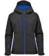 KSX-1W Stormtech Ladies Orbiter Insulated Soft Shell Jacket Black / Azure colour image